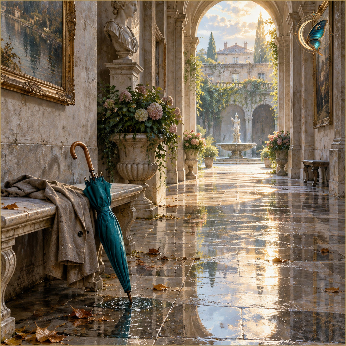 The Rooms After Rain — The Last Umbrella in the Gallery — Nivellume Studio