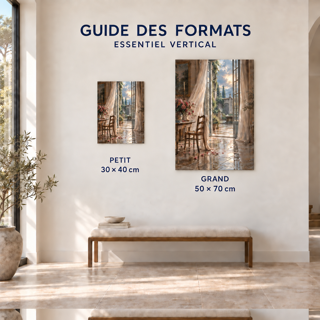 Nivellume Studio Essentiel vertical size guide