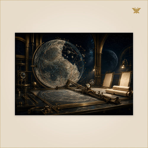 Map of the Unfinished Moon — grand format 100 × 70 cm