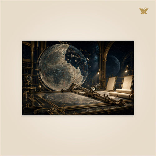 Map of the Unfinished Moon — petit format 90 × 60 cm