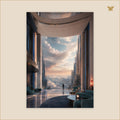 The Hotel Lobby That Faces the Sky — grand format 70 × 100 cm