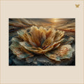 The Limestone Bloom at the Edge of Time — grand format 70 × 50 cm