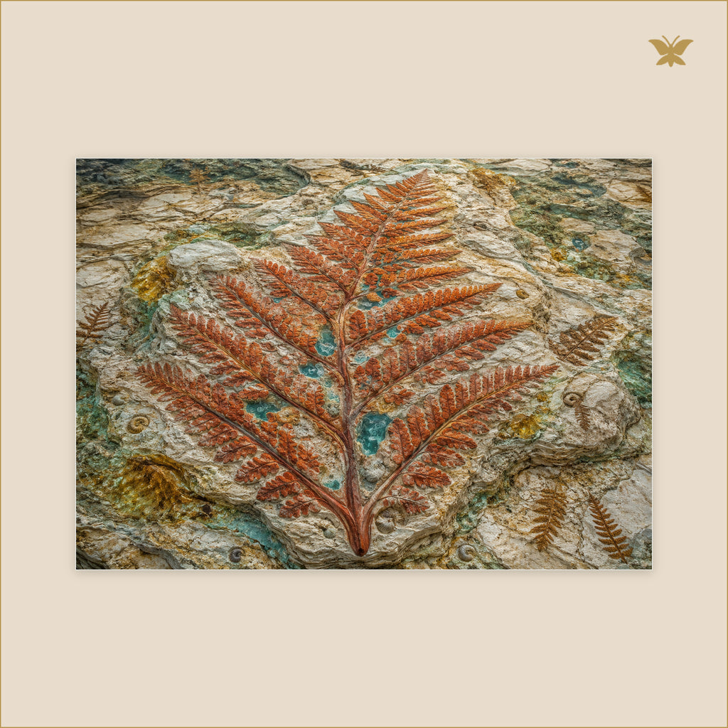 The Red Fern That Remembered the Sea — grand format 70 × 50 cm