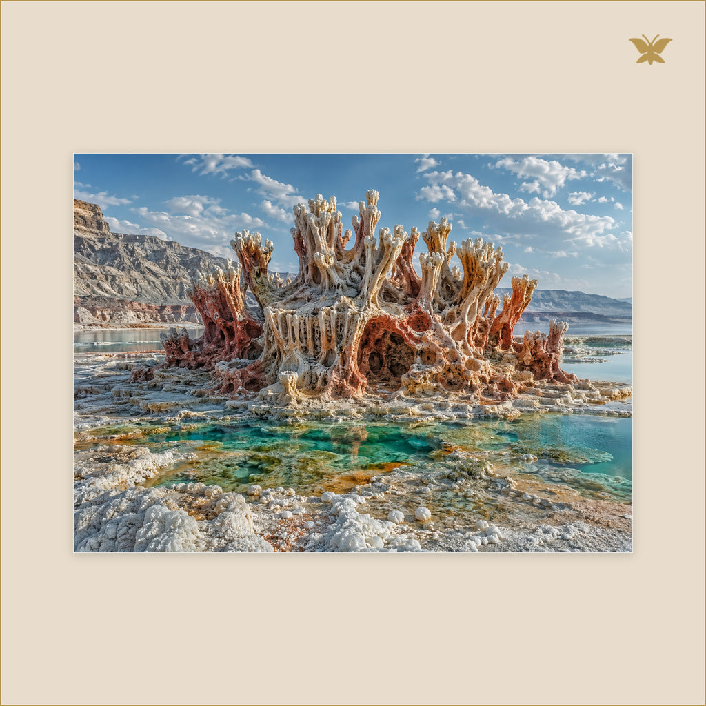 The Coral Skeleton of the Inland Tide — grand format 70 × 50 cm