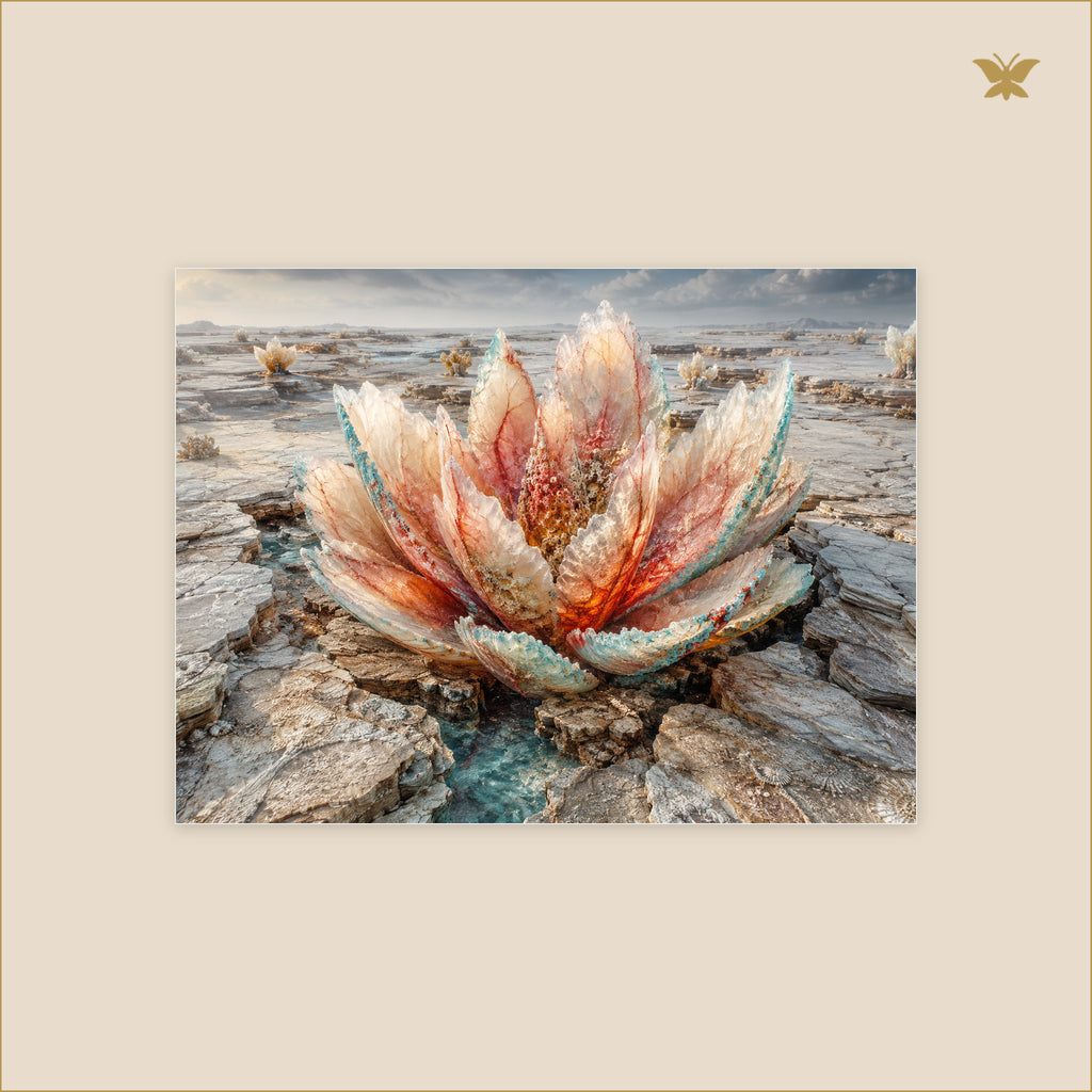 The First Flower After the Long Stone — petit format 40 × 30 cm