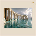 The Sunken Colonnade — tableau aluminium, mockup grand format