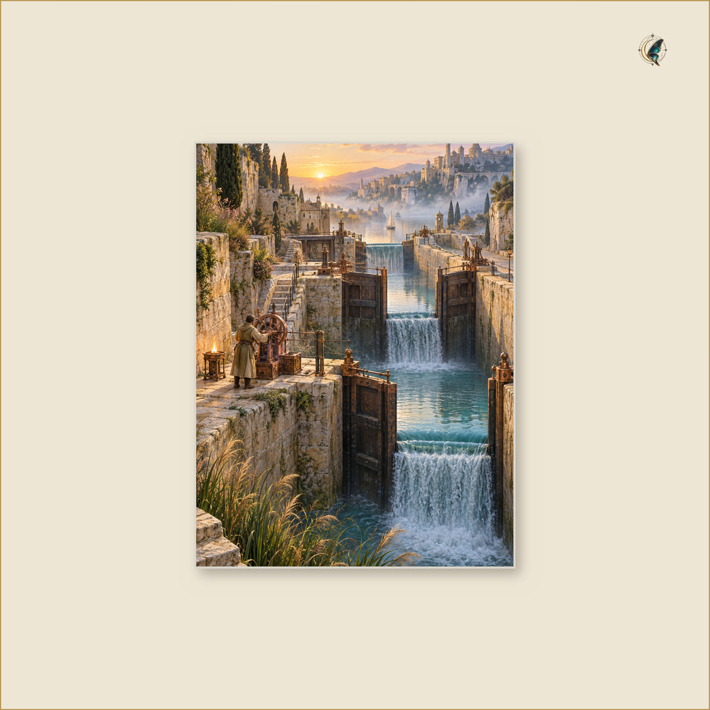 The Keeper of the Saffron Locks — tableau aluminium vertical Petit 30 × 40 cm