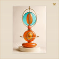 The Topaz Oracle — tableau aluminium, mockup grand format