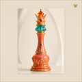 The Coral Chess Regent — tableau aluminium, mockup grand format