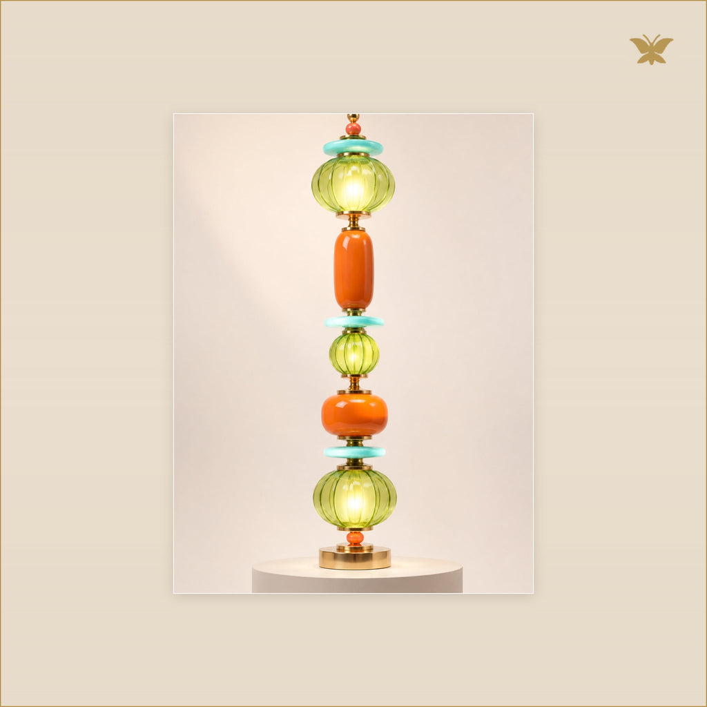 The Wasabi Lantern Totem — tableau aluminium, mockup petit format