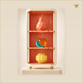 The Lacquered Fruit Cabinet — tableau aluminium, mockup grand format