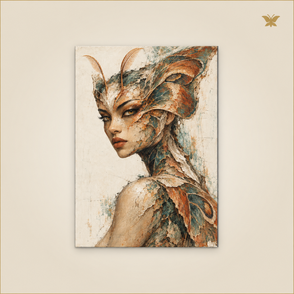 She Who Wore the Wings of Night — mockup Petit 30 × 40 cm