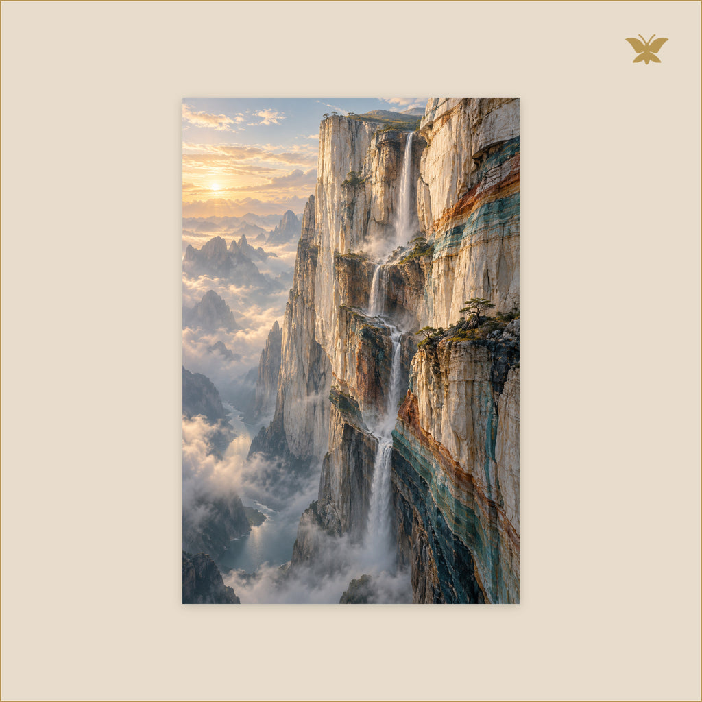 The Ivory Escarpment at First Light — petit format 60 × 90 cm