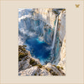 The Cobalt Basin Below the White Cliffs — grand format 70 × 100 cm