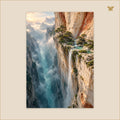 The Jade Garden Above the Ravine — grand format 70 × 100 cm