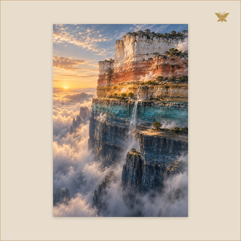 The Strata That Held the Dawn — grand format 70 × 100 cm