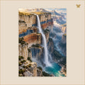 The Last Cascade Before the High Plateau — grand format 70 × 100 cm