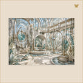 The Conservatory of Quiet Machines — tableau aluminium, mockup grand format