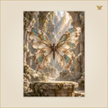 The Butterfly Reliquary — Grand 50 × 70 cm aluminium wall art