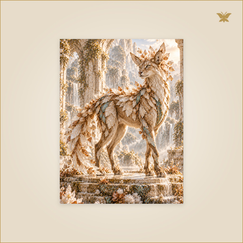 The Chimera of Salt Leaves — Petit 30 × 40 cm aluminium wall art