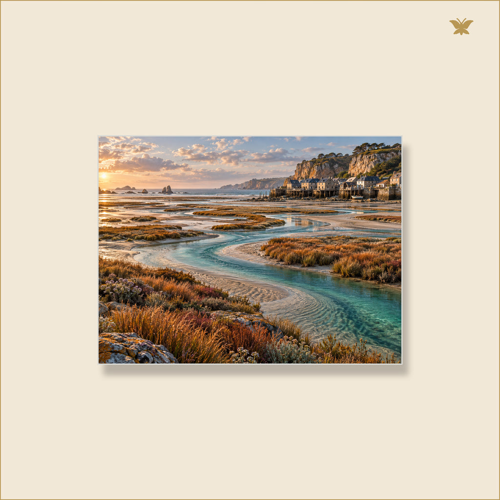 The Copper Marsh at Low Tide — mockup Premium petit 40 × 30 cm