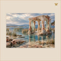 The Drowned Pavilion of the Tidal Glass — grand format 70 × 50 cm