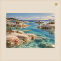 The Champagne Islands of Quiet Water — grand format 70 × 50 cm