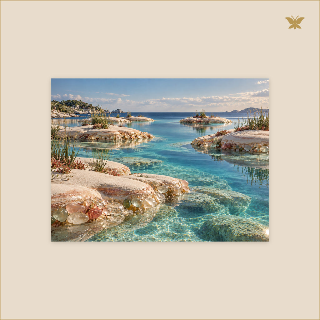 The Champagne Islands of Quiet Water — petit format 40 × 30 cm