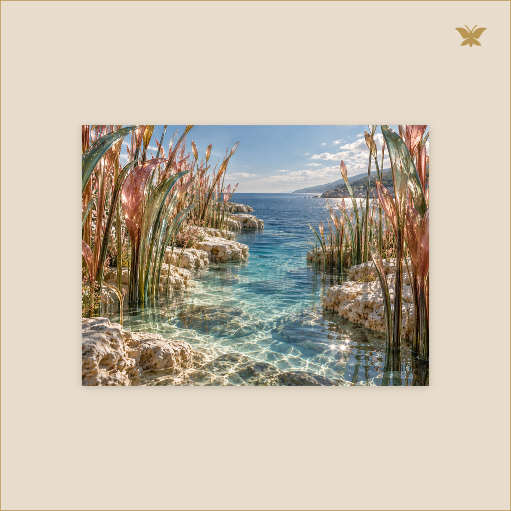 The Rose-Reed Passage to the Deep Blue — petit format 40 × 30 cm