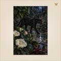 The Panther in the Garden of Closed Eyes — grand format 70 × 100 cm