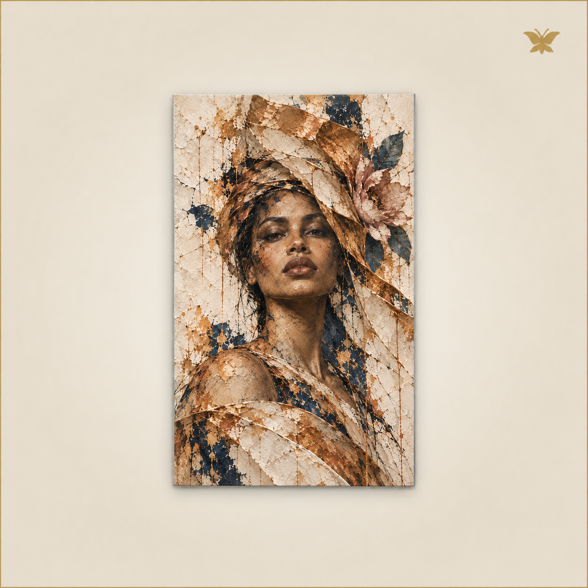 The Keeper of the Copper Veil — petit format 60 × 90 cm