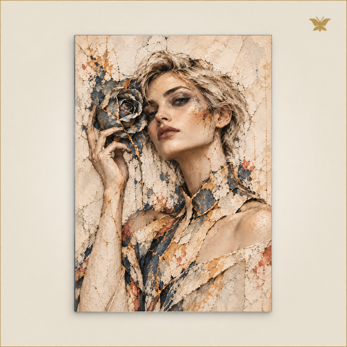 The Keeper of the Stone Rose — grand format 70 × 100 cm