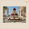 The Pomegranate Fountain at Noon — grand format 70 × 50 cm