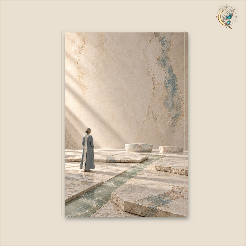 The Figure in the Pale Distance — Petit 60 × 90 cm