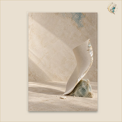 Nacre at the Edge of Silence — Grand 70 × 100 cm