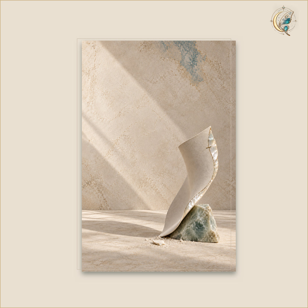 Nacre at the Edge of Silence — Petit 60 × 90 cm