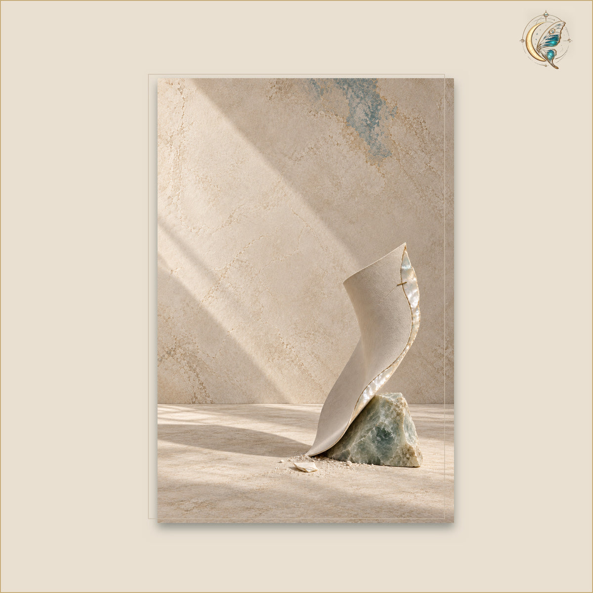 Nacre at the Edge of Silence — Petit 60 × 90 cm