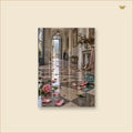 Flowers Across the Vestibule — tableau aluminium, mockup grand format