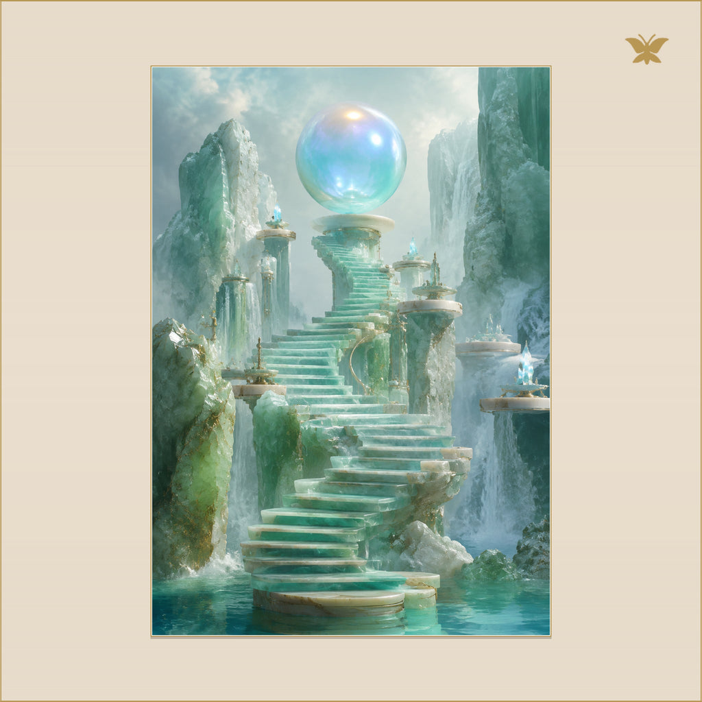 The Pearl Above the Stair of Jade — mockup Premium grand 70 × 100 cm