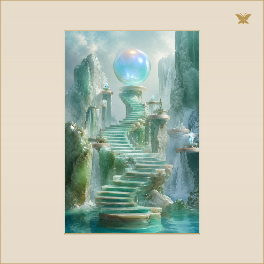 The Pearl Above the Stair of Jade — mockup Premium petit 60 × 90 cm