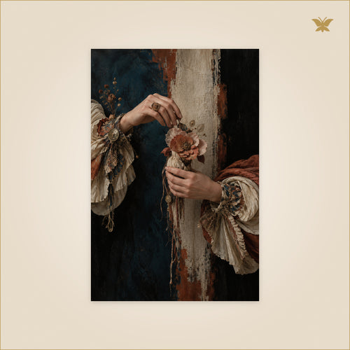 Hands for an Unseen Portrait — petit format 60 × 90 cm