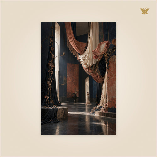 A Room Dressed for No One — petit format 60 × 90 cm