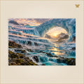 The Glacier That Filed the Dawn — grand format 100 × 70 cm