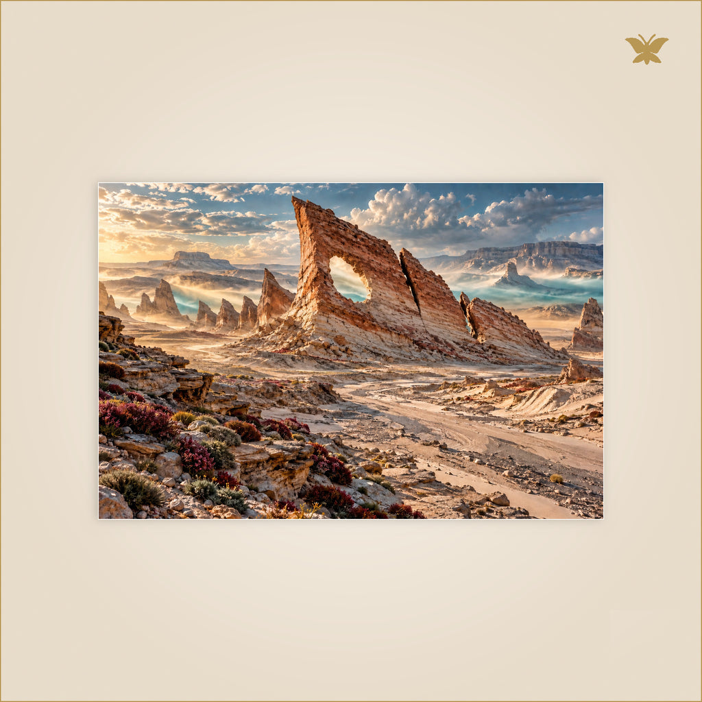 The Archive of Fossil Winds — petit format 90 × 60 cm