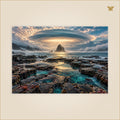 The Tidelands Beneath the Cloud Lens — grand format 100 × 70 cm