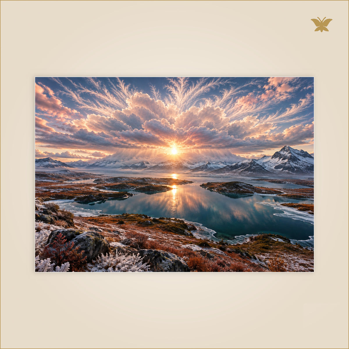 The Horizon Where Winter Flowered — grand format 100 × 70 cm