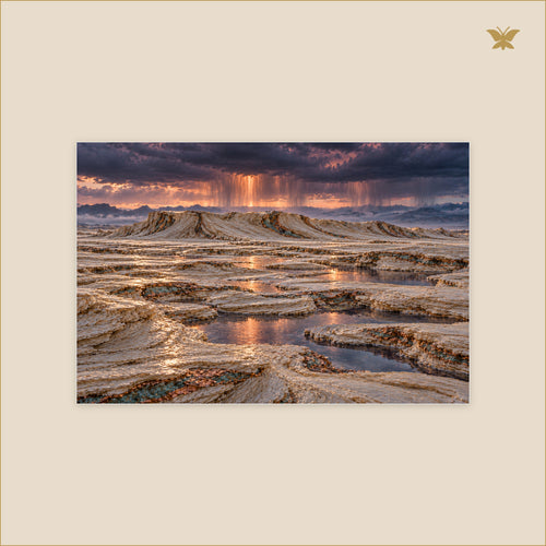 Copper Weather at Dusk — petit format 90 × 60 cm