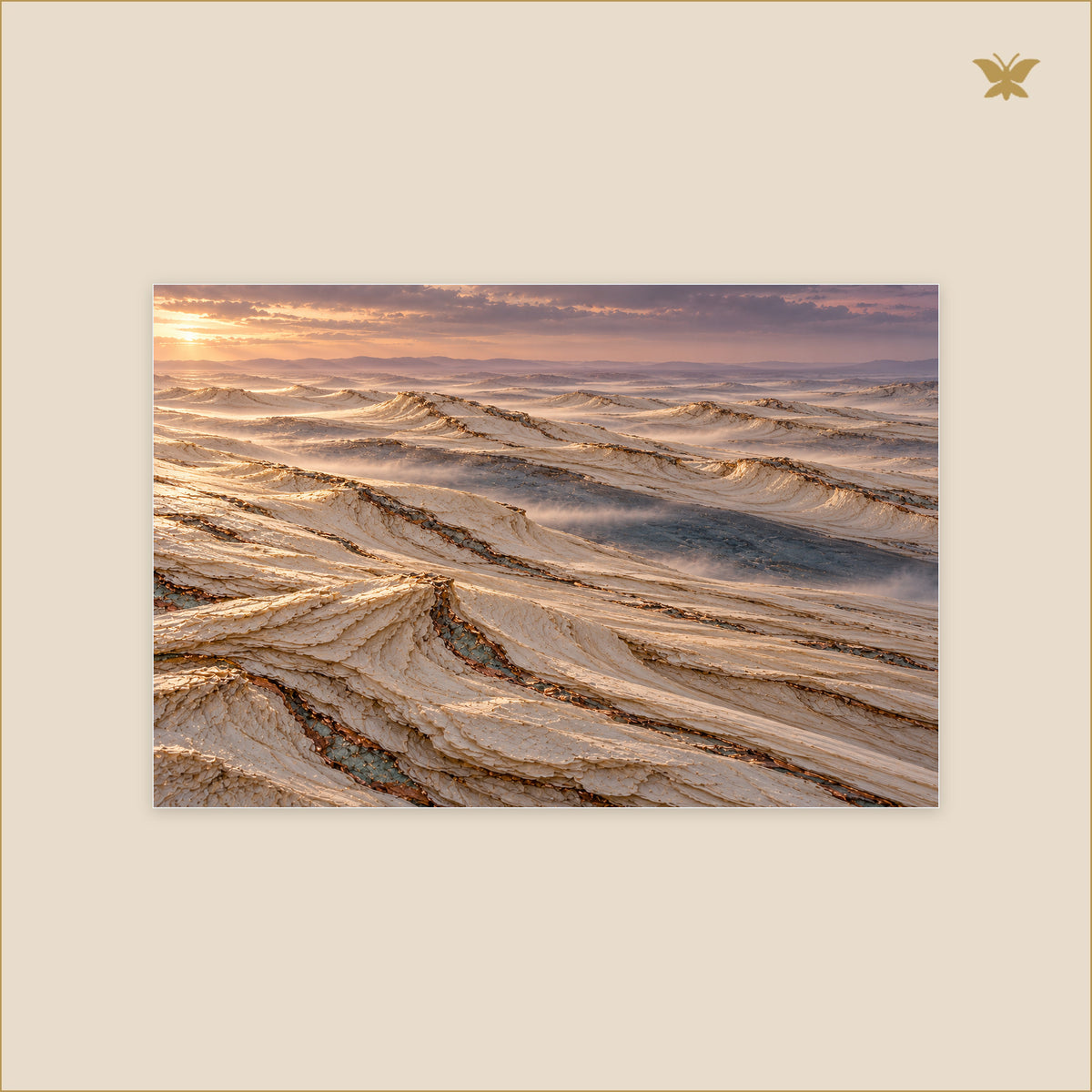 The Pale Fold of Evening — petit format 90 × 60 cm