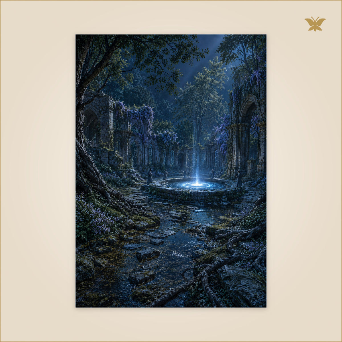 The Moonwell Ceremony — grand format 70 × 100 cm