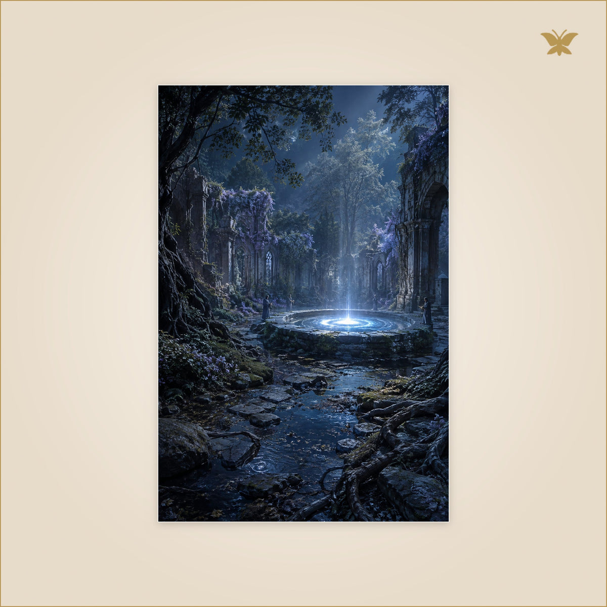 The Moonwell Ceremony — petit format 60 × 90 cm